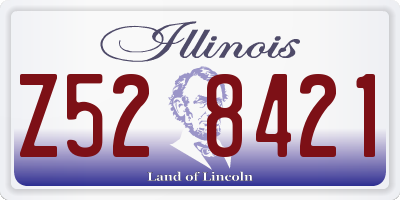 IL license plate Z528421