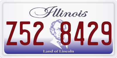 IL license plate Z528429