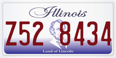 IL license plate Z528434