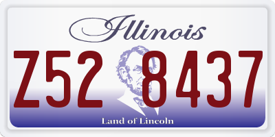 IL license plate Z528437
