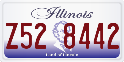 IL license plate Z528442