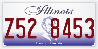IL license plate Z528453