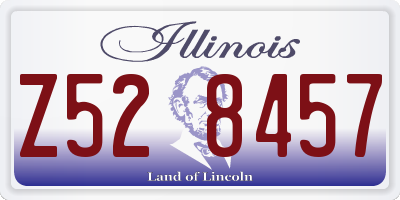 IL license plate Z528457