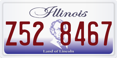 IL license plate Z528467