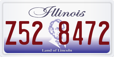 IL license plate Z528472