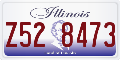 IL license plate Z528473