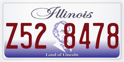IL license plate Z528478