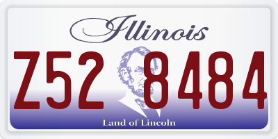 IL license plate Z528484