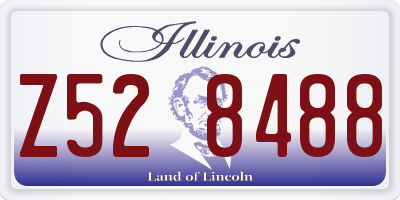 IL license plate Z528488