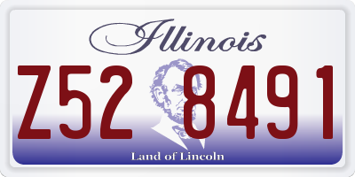 IL license plate Z528491