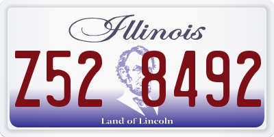 IL license plate Z528492