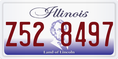 IL license plate Z528497