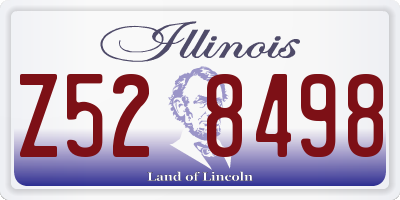 IL license plate Z528498