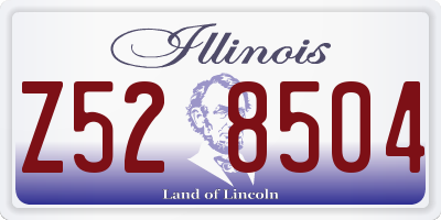 IL license plate Z528504
