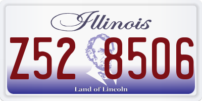 IL license plate Z528506