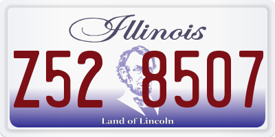IL license plate Z528507