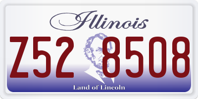 IL license plate Z528508