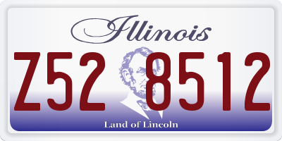 IL license plate Z528512