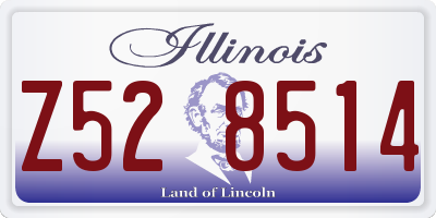 IL license plate Z528514