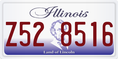 IL license plate Z528516