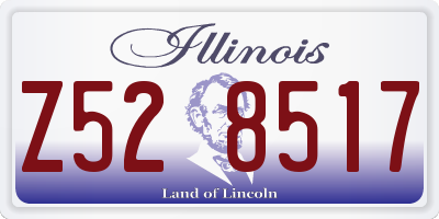 IL license plate Z528517