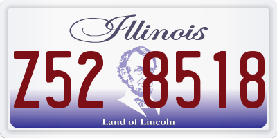 IL license plate Z528518