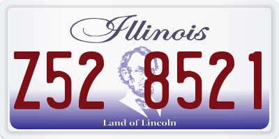 IL license plate Z528521