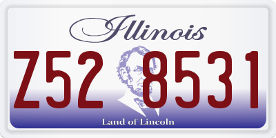 IL license plate Z528531