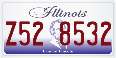 IL license plate Z528532