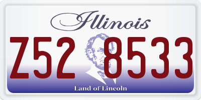 IL license plate Z528533
