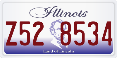 IL license plate Z528534