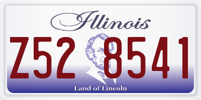 IL license plate Z528541