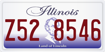 IL license plate Z528546