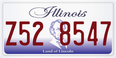 IL license plate Z528547