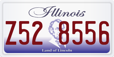 IL license plate Z528556