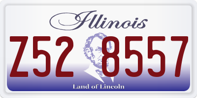 IL license plate Z528557