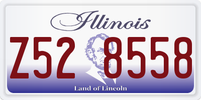 IL license plate Z528558
