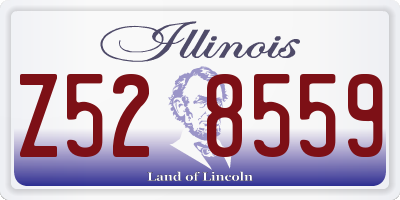 IL license plate Z528559