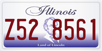 IL license plate Z528561