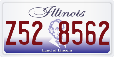 IL license plate Z528562