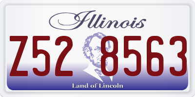 IL license plate Z528563