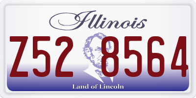 IL license plate Z528564