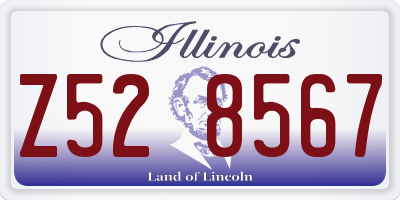 IL license plate Z528567