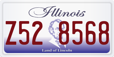 IL license plate Z528568