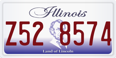 IL license plate Z528574