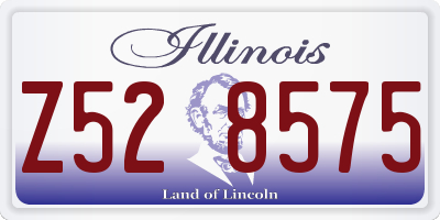 IL license plate Z528575
