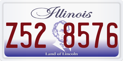 IL license plate Z528576
