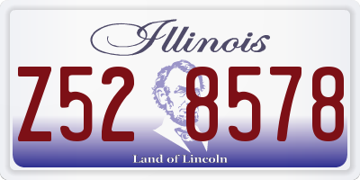 IL license plate Z528578
