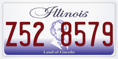 IL license plate Z528579