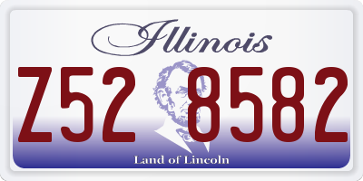 IL license plate Z528582